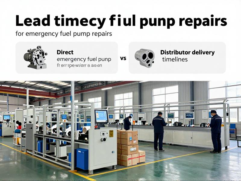 Lead time comparison for emergency fuel pump repairs